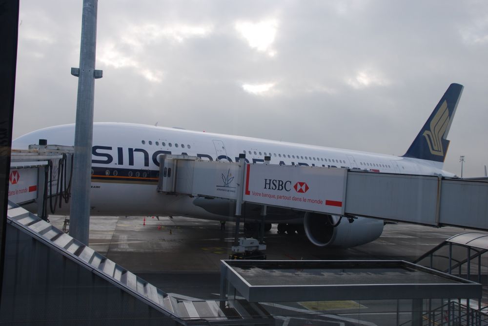 A380 Singapore à Roissy